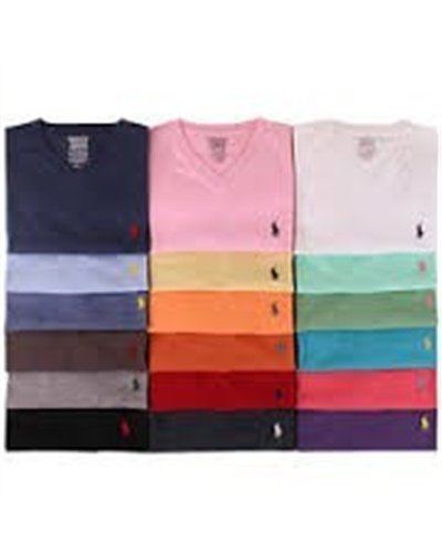Ralph Lauren Lot Of  10 Men's  V Neck T Shirts Special Deal