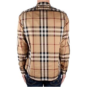 Burberry Brit Men's Long Sleeve Check Shirt Carmel