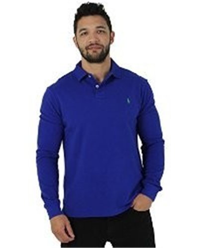 Ralph Lauren Long Sleeve Polo Midnight  Blue