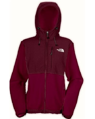 The North Face Women's Denali Hooded Fleece Jacket  BURGUNDY