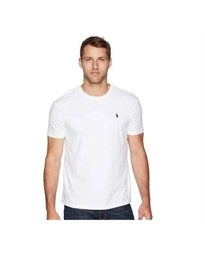 Ralph Lauren Men's  V Neck T Shirt White