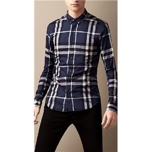 Burberry Brit  Men's Cotton Nova Check Button Down Shirt