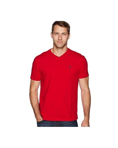 Ralph Lauren Men's  V Neck T Shirt  Red