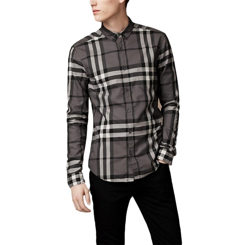 Burberry Brit  Men's Cotton Check Button Down Shirt