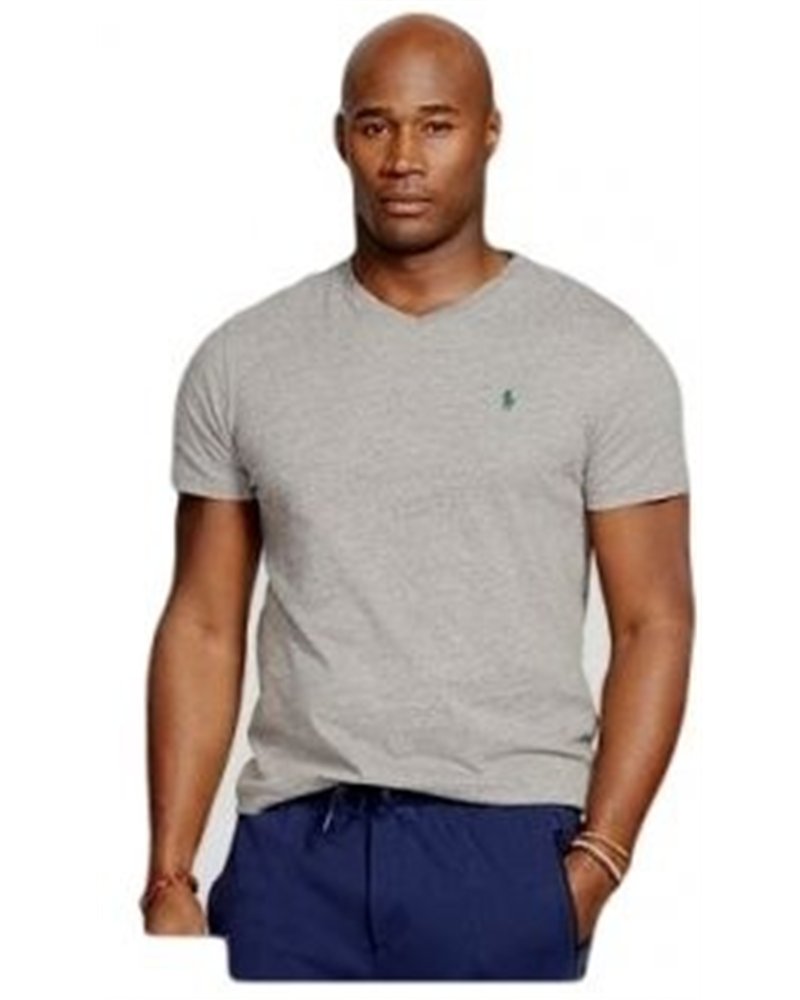 Ralph Lauren Men's  V Neck T Shirt  Gray