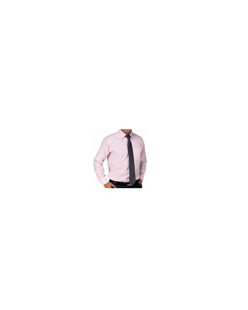 Armani Men's Solid Pink Cotton Button Down Shirt
