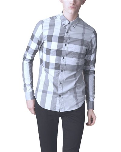 Burberry Britt  Men's  Long Sleeve Stripe Shirt
