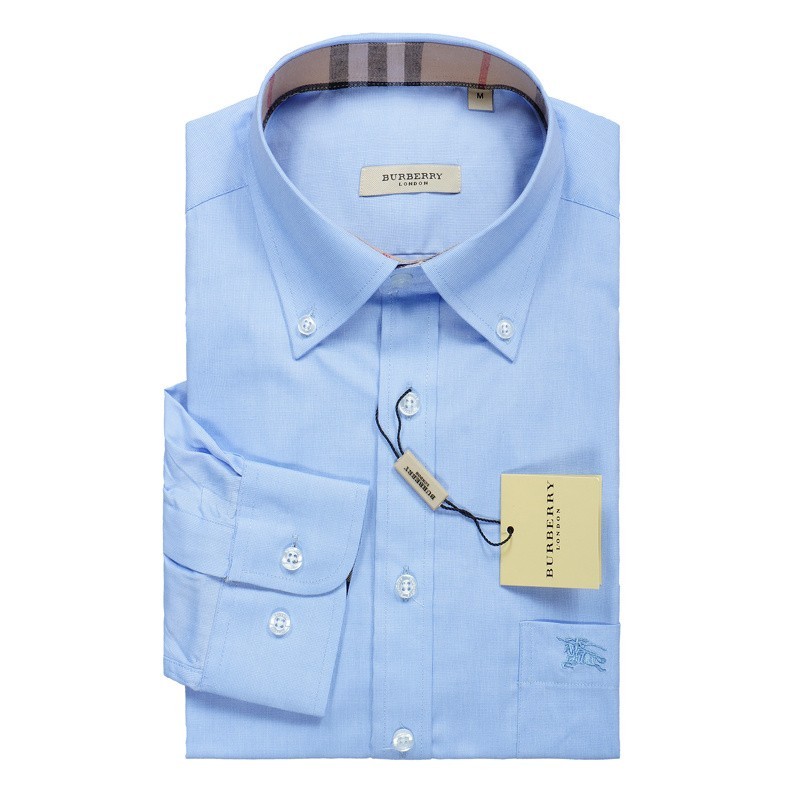 Burberry Long Sleeve  Check Inner Coller  Blue