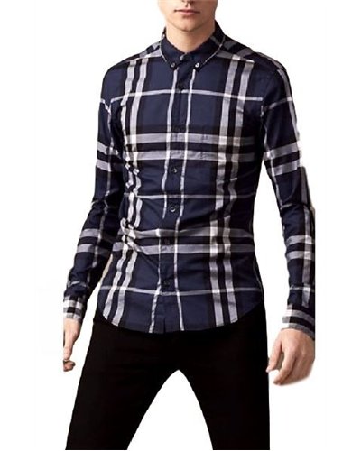 Burberry Brit  Men's Cotton Nova Check Button Down Shirt