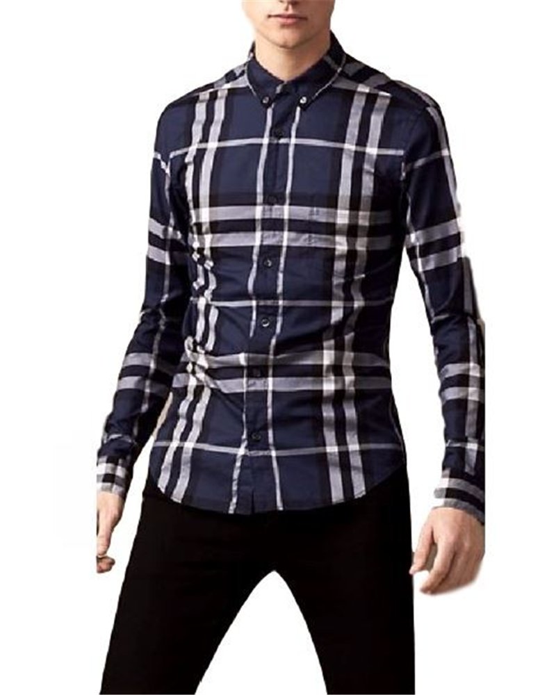 Burberry Brit  Men's Cotton Nova Check Button Down Shirt