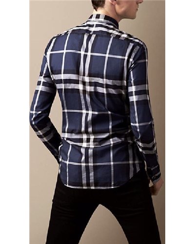 Burberry Brit  Men's Cotton Nova Check Button Down Shirt