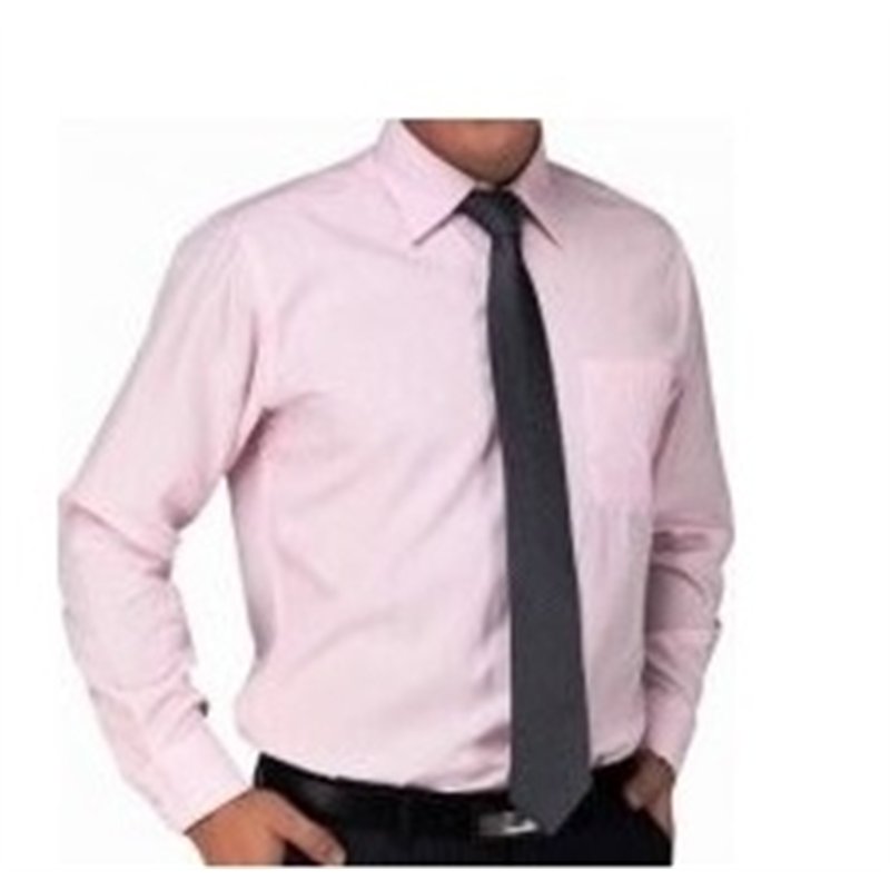 Armani Men's Solid  Pink  Cotton Button Down Shirt