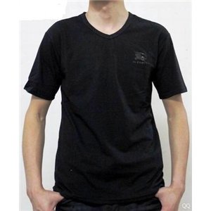 Burberry Men's V Neck T- Shirt Black