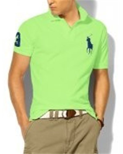 Ralph Lauren Big Pony 3 Short Sleeve Polo Shirt - Neon Green