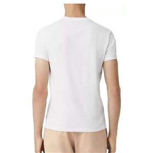 Burberry Men's V Neck T- Shirt White