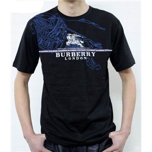Burberry Men's Crew Neck T- Shirt Black