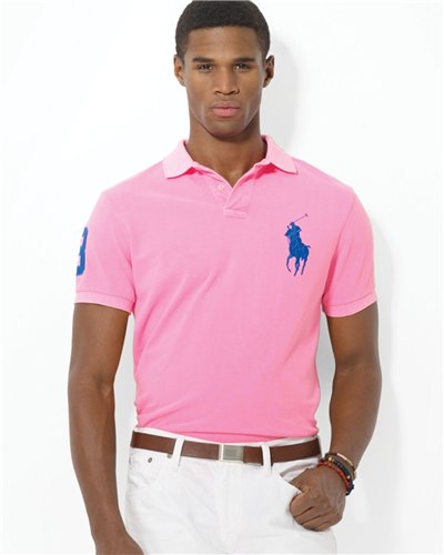 Ralph Lauren Big Pony 3 Short Sleeve Polo Shirt  Pink