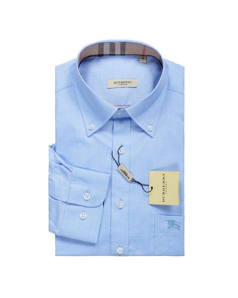 Burberry Long Sleeve  Check Inner Coller  Blue