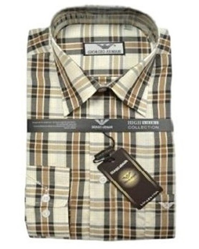 Giorgio Armani Men's Plat  Button Down  Final Sale
