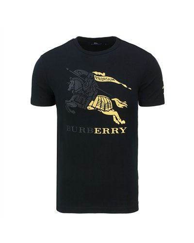 Burberry Men's Cruise Abtot Black Cotton T-shirt