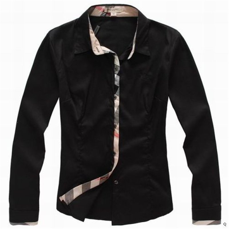 Burberry Women's  Black  Check Inner Collar