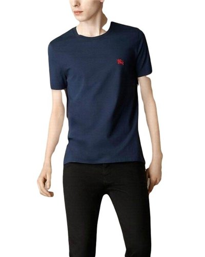 Burberry Men's Crew Neck T- Shirt  Navy