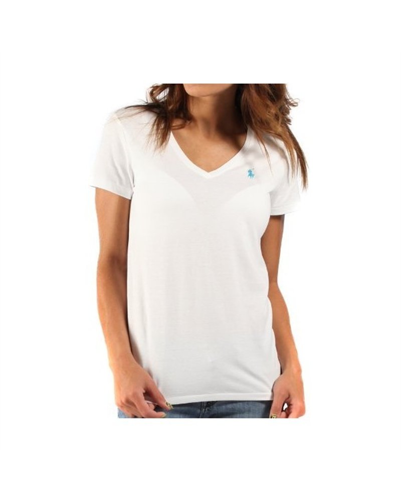 Polo Ralph Lauren Women's V Neck T Shirts Black