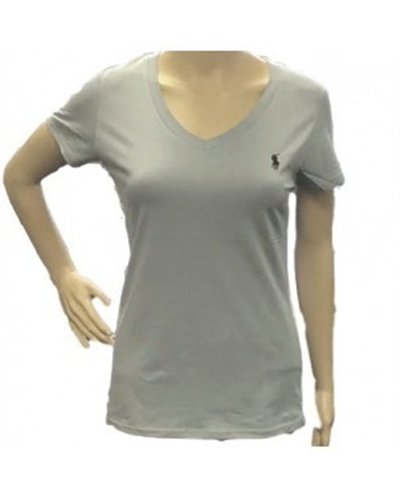 Polo Ralph Lauren Women's V Neck T Shirts Black