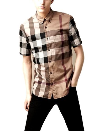 Burberry Men's Giant Exploded Check Cotton Shirt