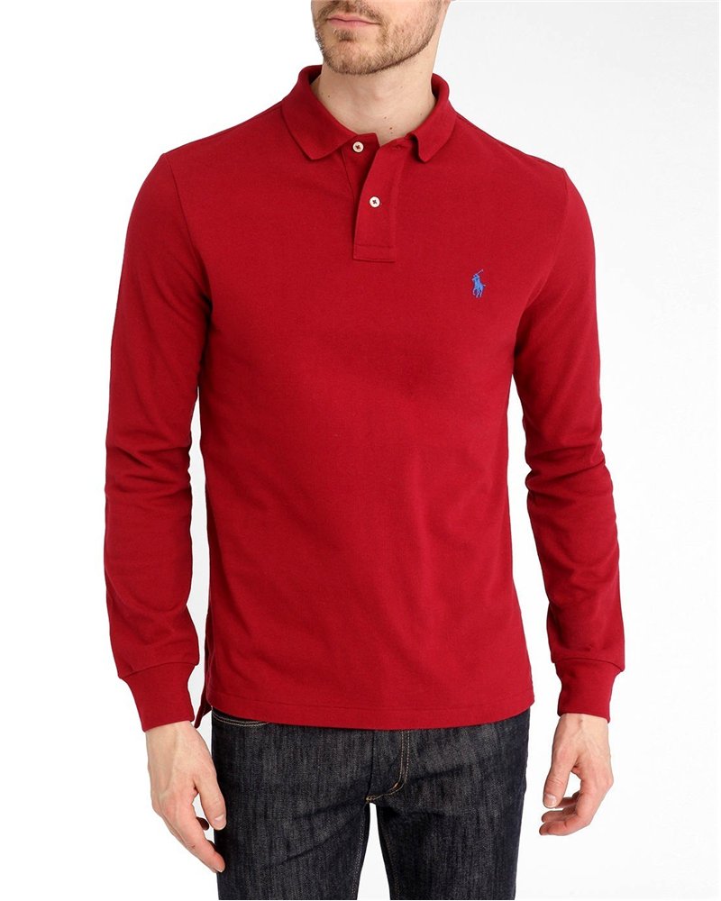 Ralph Lauren Long Sleeve Polo Red