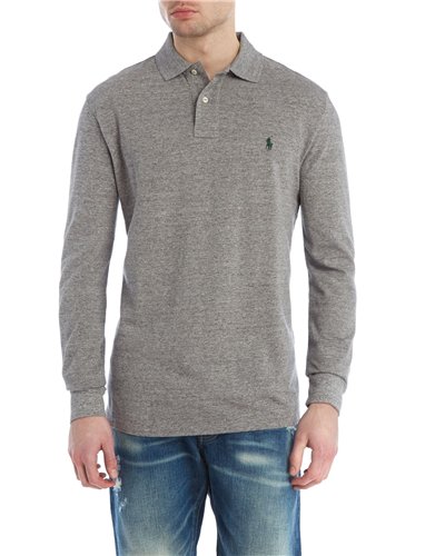 Ralph Lauren Long Sleeve Polo Heather Gray