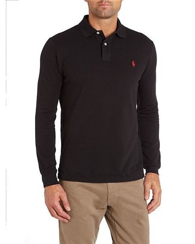 Ralph Lauren Long Sleeve Polo Black