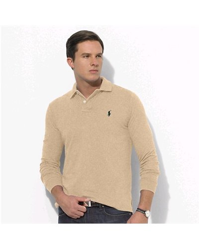 Ralph Lauren Long Sleeve Polo Tan