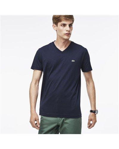 Lacoste Men's Pima Cotton V-Neck T-Shirt
