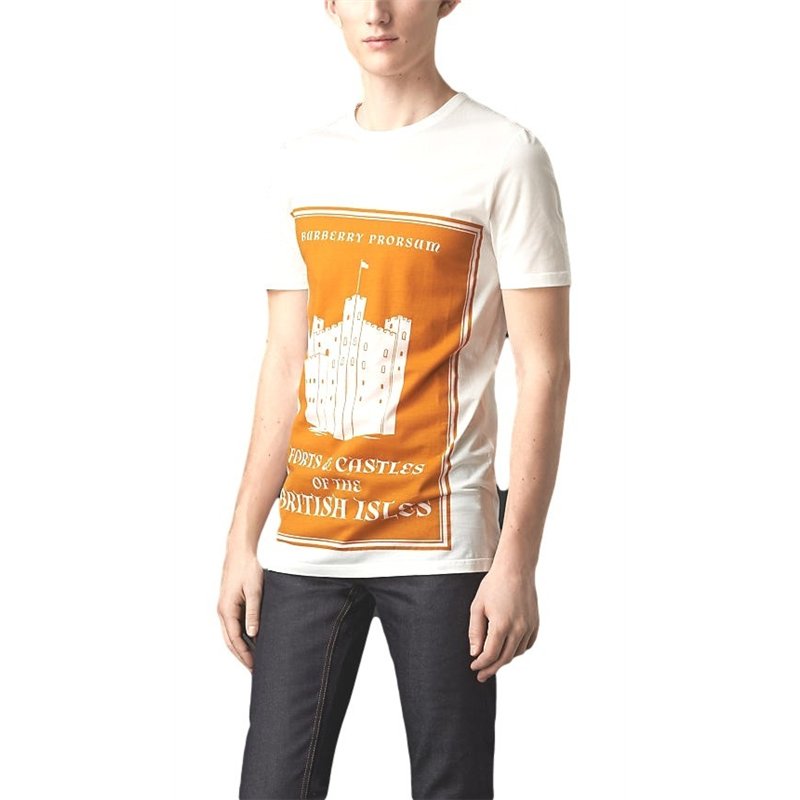 Burberry Men's Book Cover Print Cotton T-Shirt