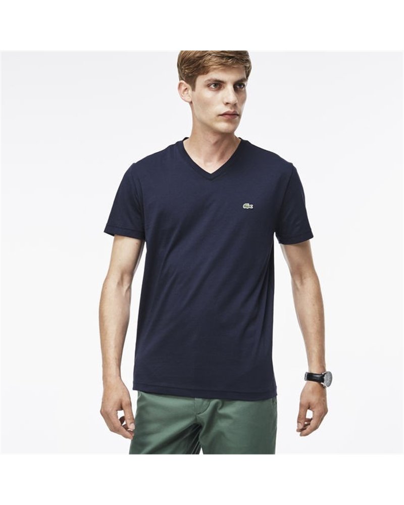 Lacoste Men's Pima Cotton V-Neck T-Shirt