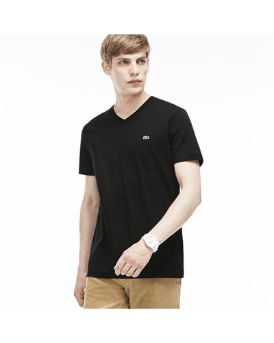 Lacoste Men's Pima Cotton V-Neck T-Shirt