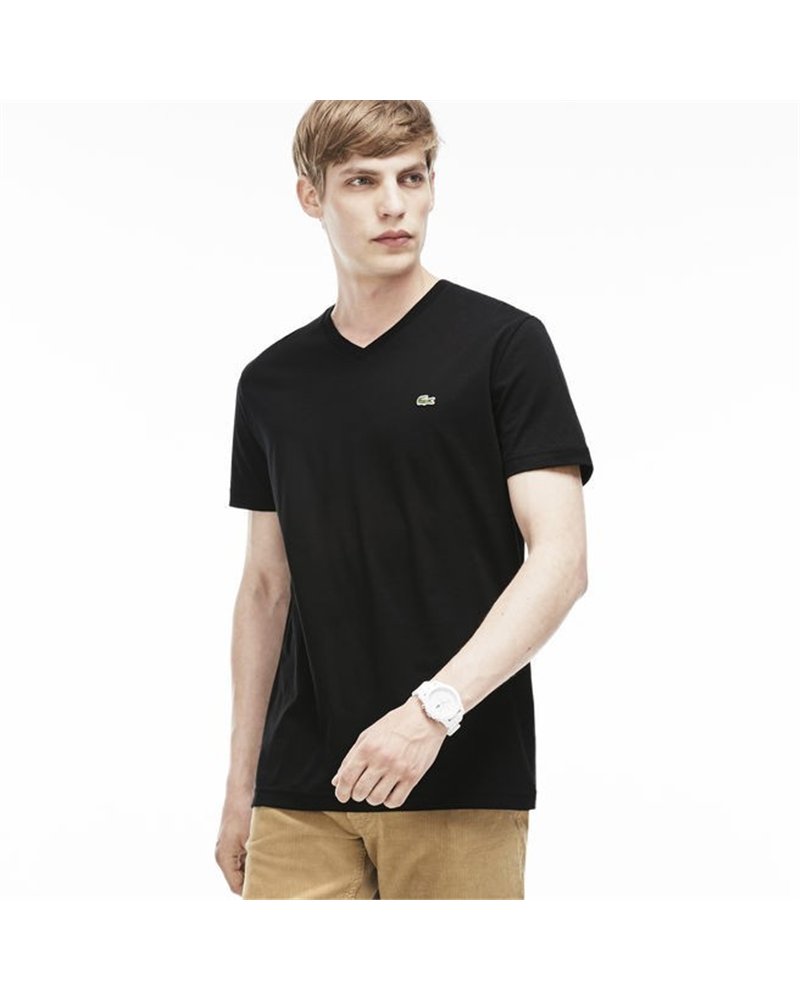 Lacoste Men's Pima Cotton V-Neck T-Shirt
