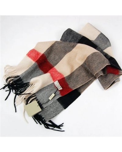 Burberry Exploded Check Multi Color Cashmere Scarf