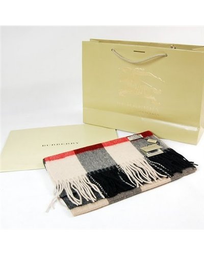 Burberry Exploded Check Multi Color Cashmere Scarf