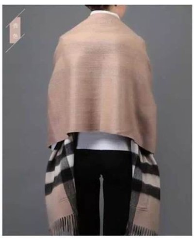 Burberry Checks With Patch Pockets  Wool & Cashmere Cape
