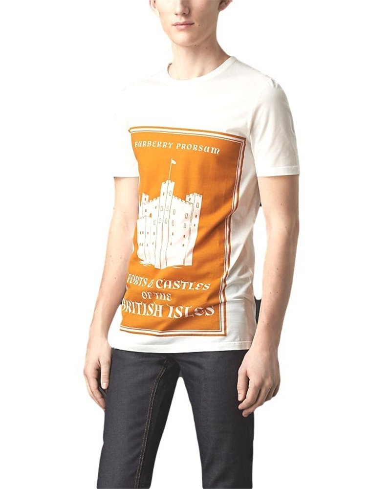 Burberry Men's Book Cover Print Cotton T-Shirt
