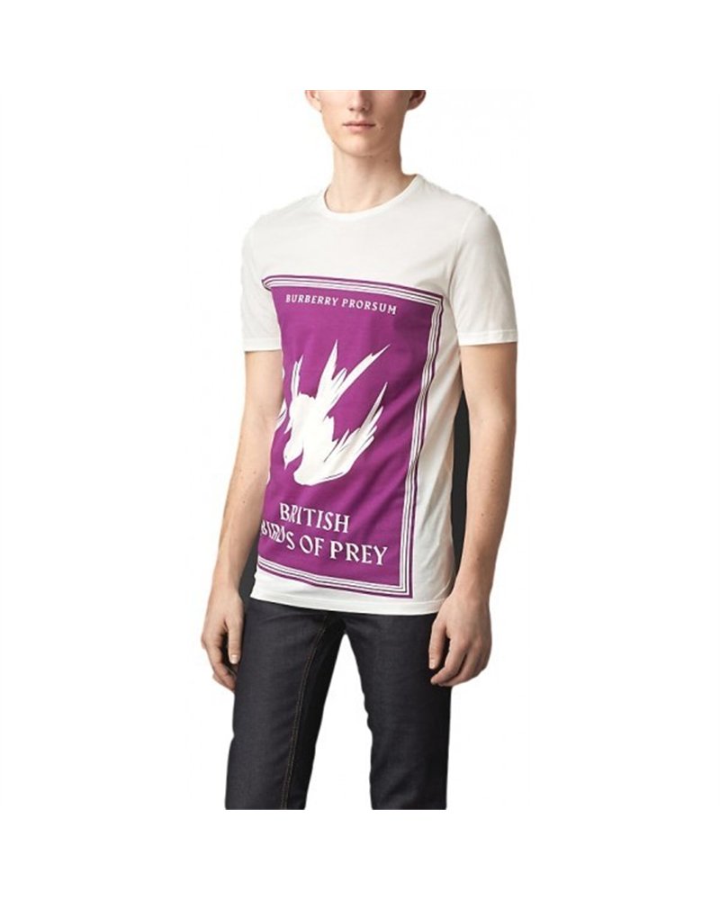 Burberry Men's Book Cover Print Cotton T-Shirt