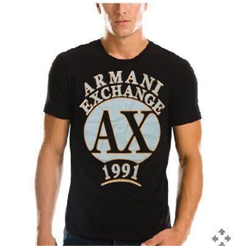 Armani Men's Tee Shirt In AX  Black
