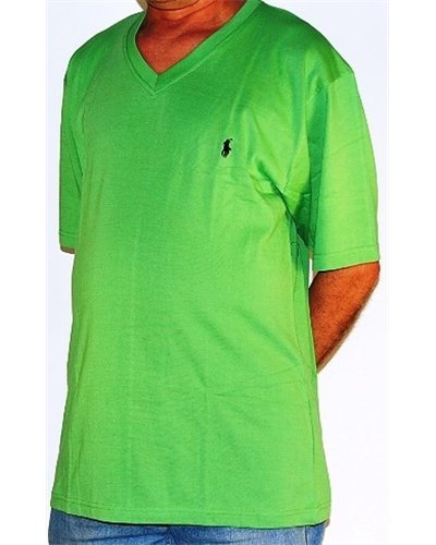 Ralph Lauren Men's  V Neck T Shirt  Kelly Green